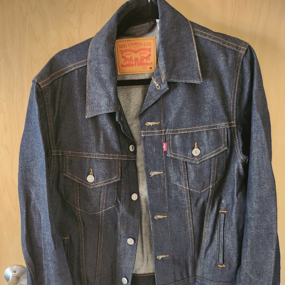 Men's Levi's® Trucker Raw Denim Jacket (Size M)